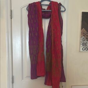 Vibrant Pink and Purple Scarf